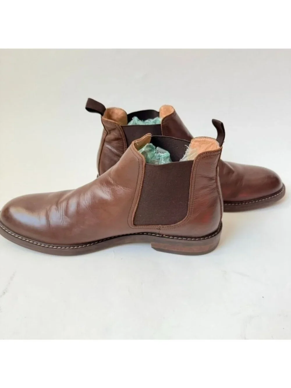 1901 Leather Chelsea Boots Mens Size 11.5 Brown Slip On Ankle Boots